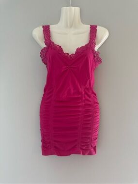 Kismet Lace Strap Ruched Tank Top